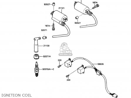 IGNITION COIL - EX500A4 GPZ500S 1990 UNITED KINGDOM AR