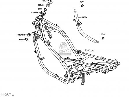 FRAME - EX500A4 GPZ500S 1990 UNITED KINGDOM AR