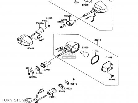 TURN SIGNAL - EX500A4 GPZ500S 1990 UNITED KINGDOM AR