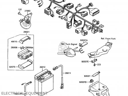 ELECTRICAL EQUIPMENT - EX500A4 GPZ500S 1990 UNITED KINGDOM AR