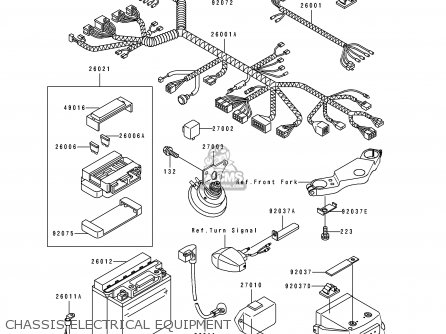 CHASSIS ELECTRICAL EQUIPMENT - EX500A5 1991 USA CALIFORNIA CANADA