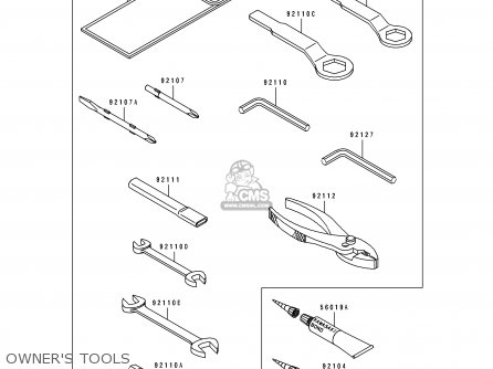 OWNER'S TOOLS - EX500A5 1991 USA CALIFORNIA CANADA