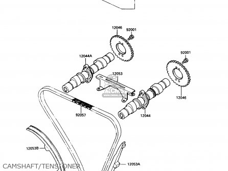 CAMSHAFT/TENSIONER - EX500A5 GPZ500S 1991 UNITED KINGDOM AR SD