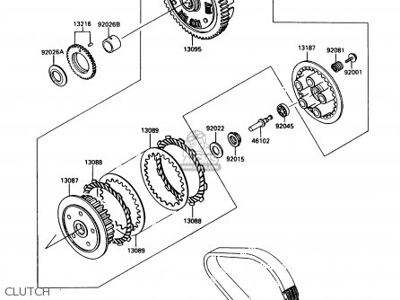 CLUTCH - EX500A5 GPZ500S 1991 UNITED KINGDOM AR SD