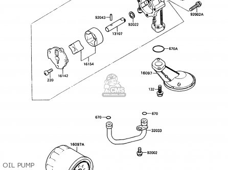 OIL PUMP - EX500A5 GPZ500S 1991 UNITED KINGDOM AR SD