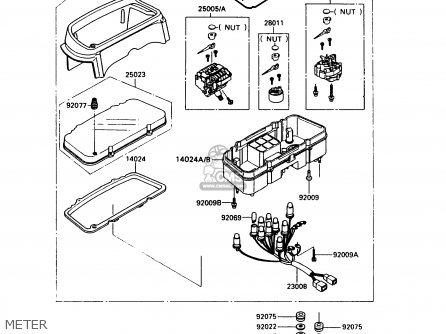 METER - EX500A5 GPZ500S 1991 UNITED KINGDOM AR SD