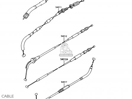 CABLE - EX500A5 GPZ500S 1991 UNITED KINGDOM AR SD