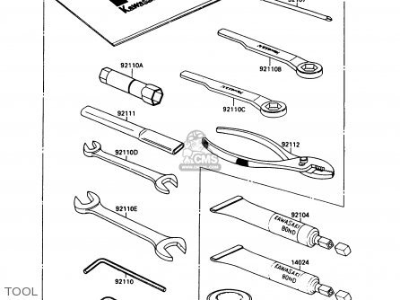 TOOL - EX500A5 GPZ500S 1991 UNITED KINGDOM AR SD