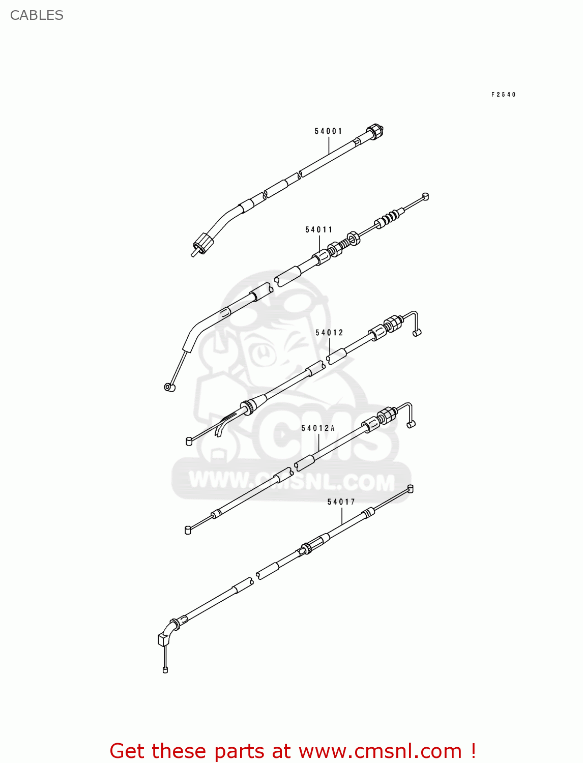 CABLES EX500A6 1992 USA CALIFORNIA CANADA