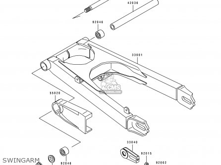 SWINGARM - EX500A6 1992 USA CALIFORNIA CANADA