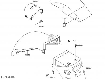 FENDERS - EX500A6 1992 USA CALIFORNIA CANADA