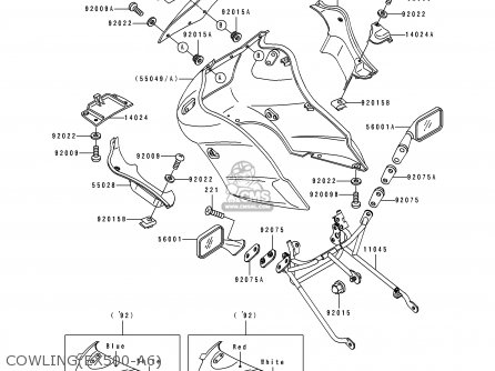 COWLING(EX500-A6) - EX500A6 1992 USA CALIFORNIA CANADA