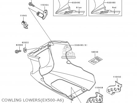 COWLING LOWERS(EX500-A6) - EX500A6 1992 USA CALIFORNIA CANADA