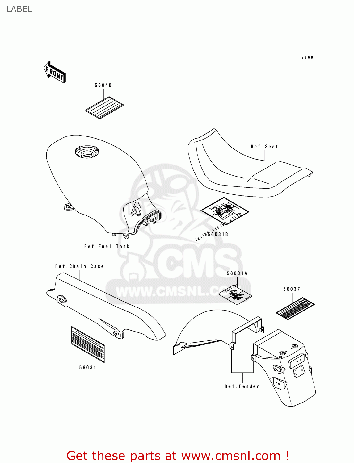 LABEL EX500A6 GPZ500S 1992 UNITED KINGDOM SD