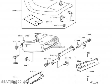 SEAT(EX500-A7) - EX500A7 1993 USA CALIFORNIA CANADA