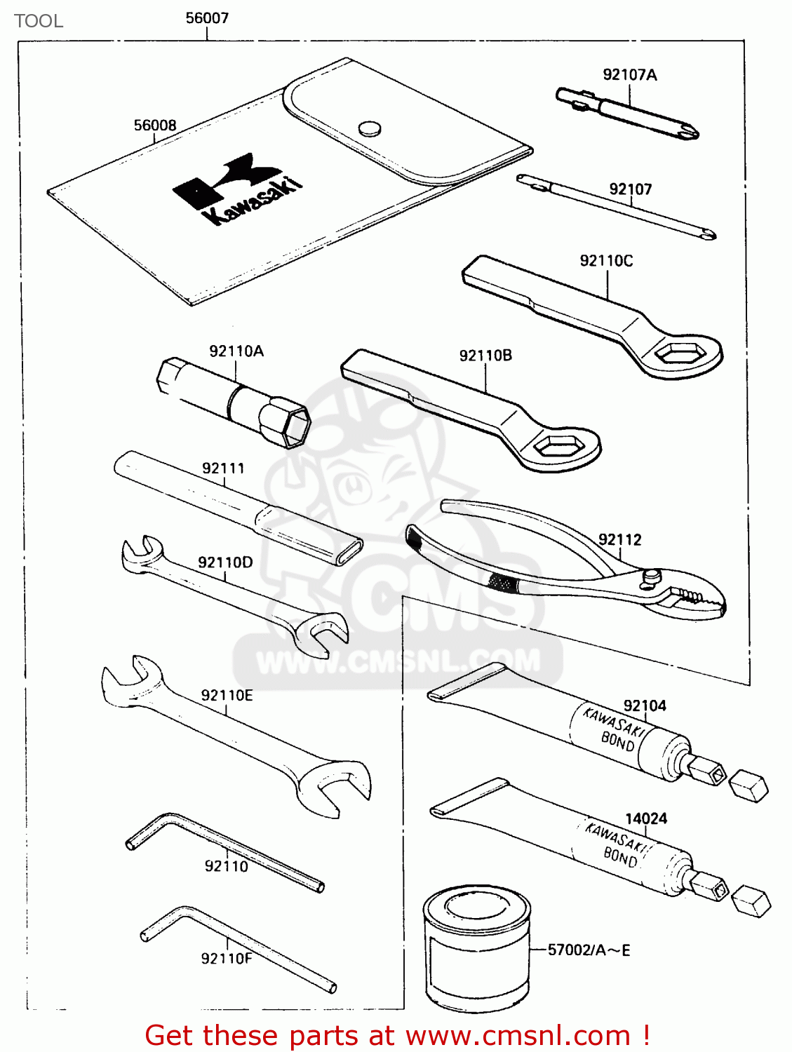 TOOL EX500B1 1988 EUROPE FR GR IT NR ST