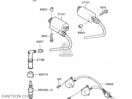 IGNITION COIL - EX500B1 1988 EUROPE FR GR IT NR ST