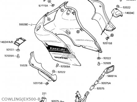 COWLING(EX500-B1) - EX500B1 1988 EUROPE FR GR IT NR ST