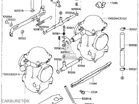 CARBURETOR - EX500B2 1989 EUROPE FR GR IT NR ST