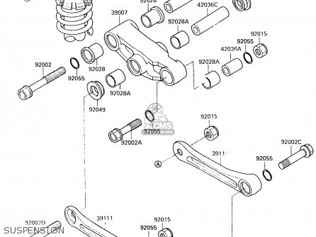 SUSPENSION - EX500B2 1989 EUROPE FR GR IT NR ST