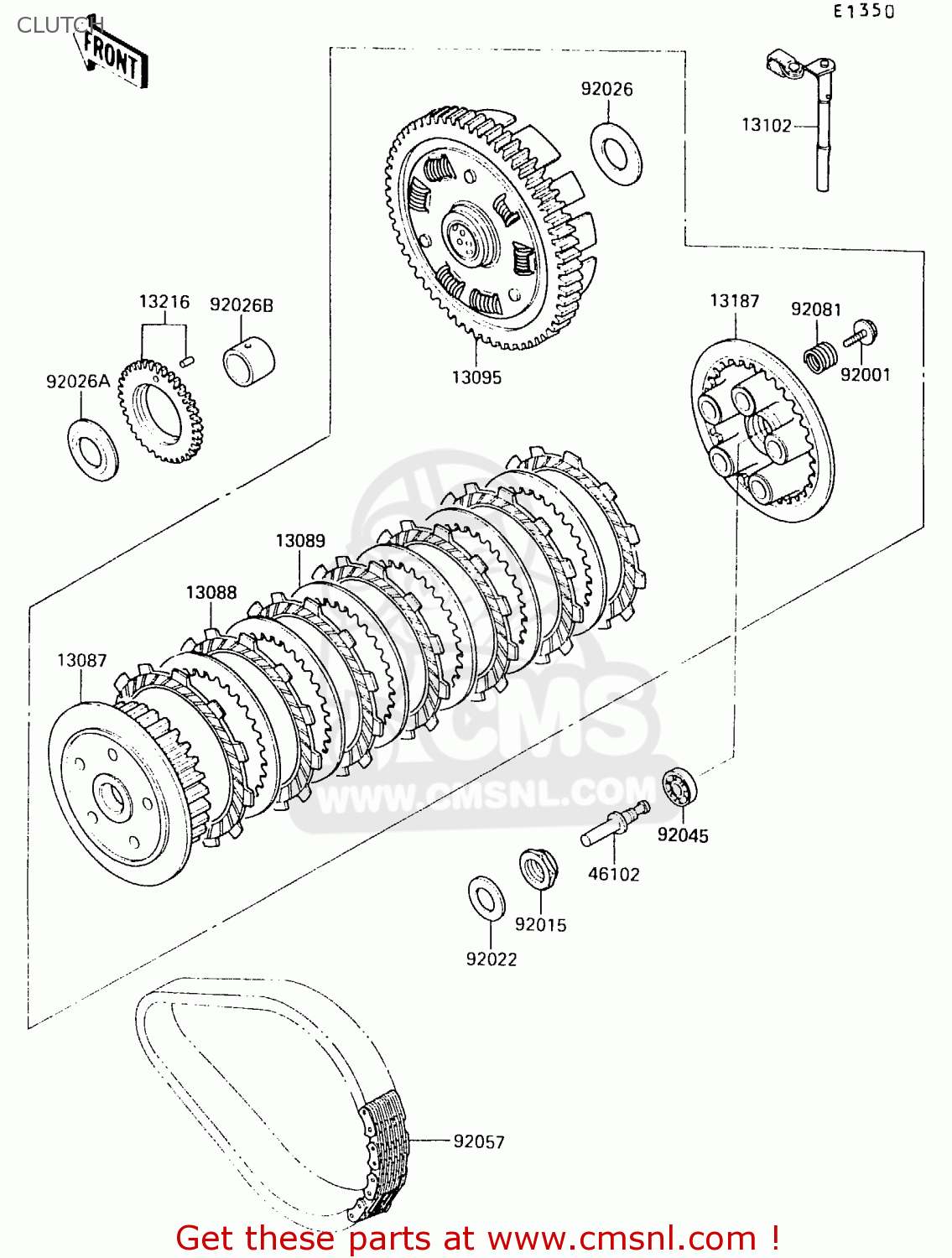 CLUTCH EX500B3 1990 EUROPE FR GR IT NR SP