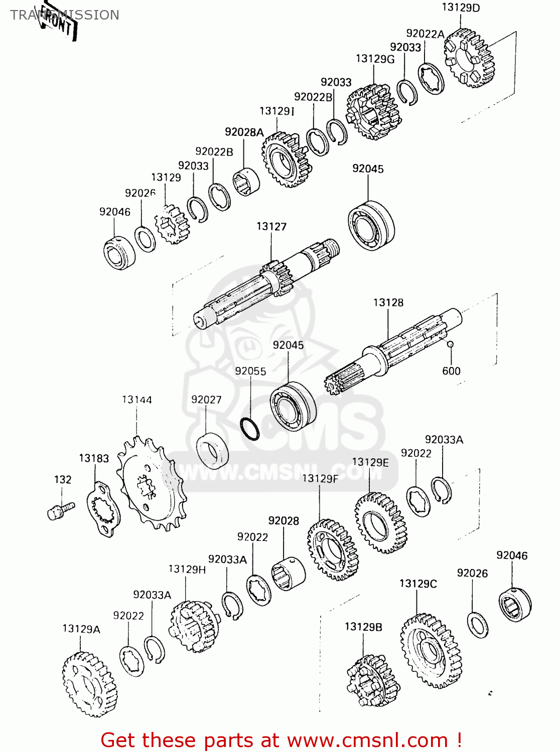 TRANSMISSION EX500B3 1990 EUROPE FR GR IT NR SP