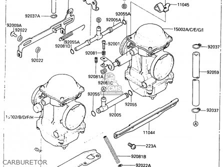 CARBURETOR - EX500B3 1990 EUROPE FR GR IT NR SP