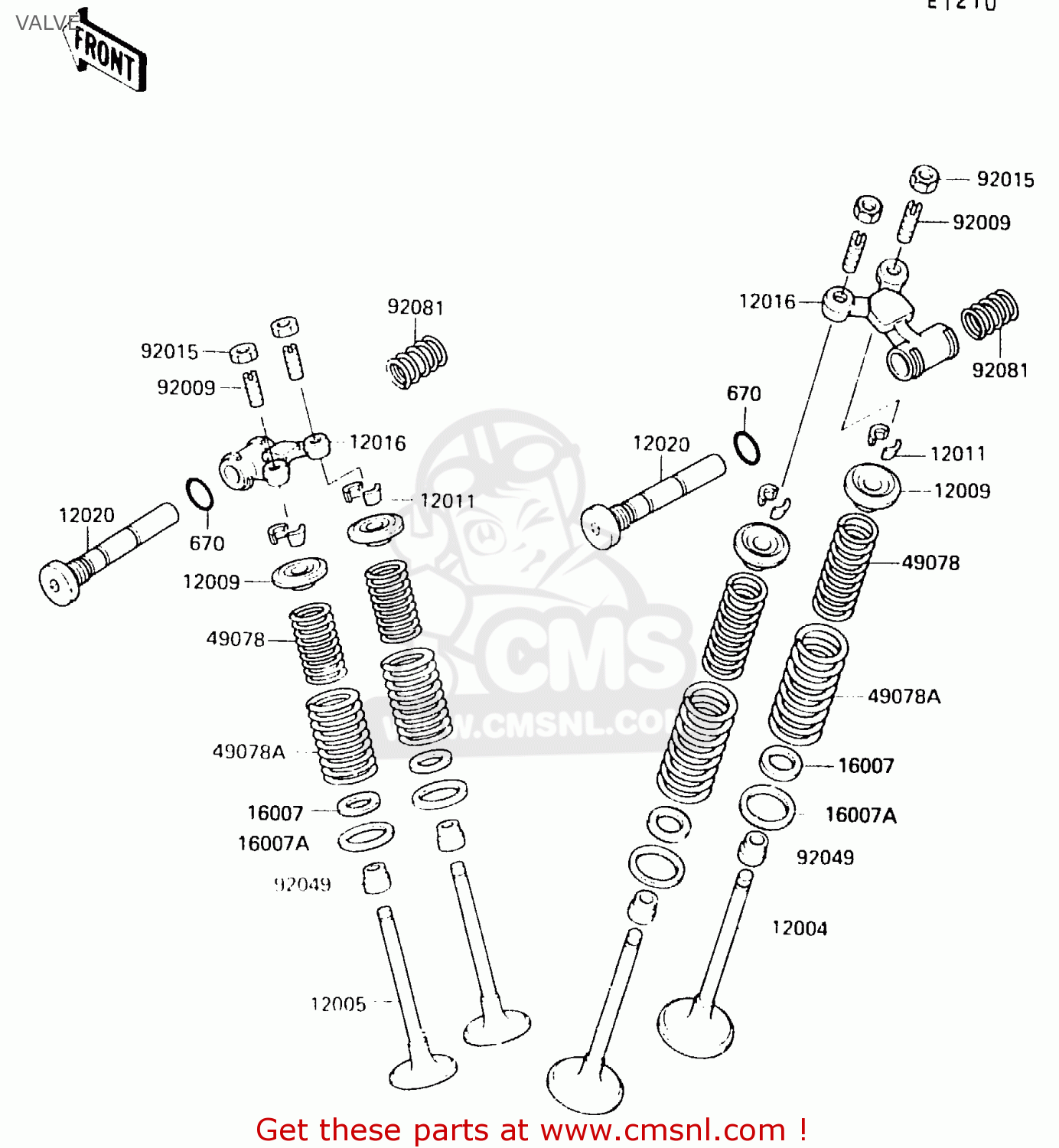 VALVE EX500B4 1991 EUROPE FR GR IT NR SP