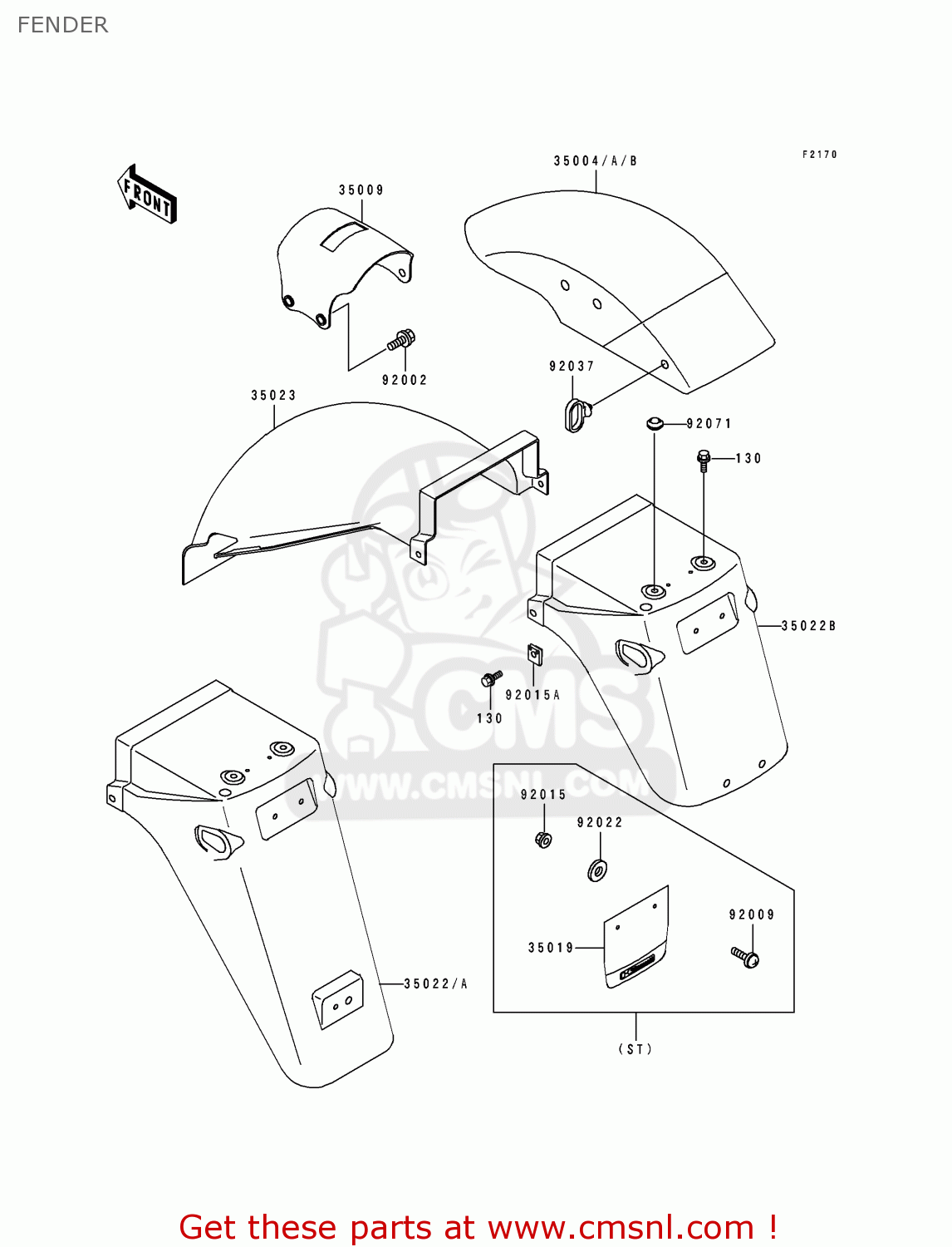 FENDER EX500B5 GPZ500S 1992 EUROPE FR FG GR IT NR SP
