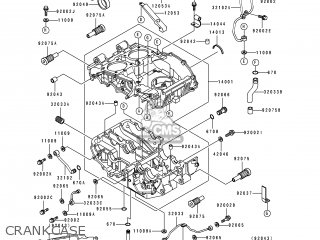 CRANKCASE - EX500B5 GPZ500S 1992 EUROPE FR FG GR IT NR SP