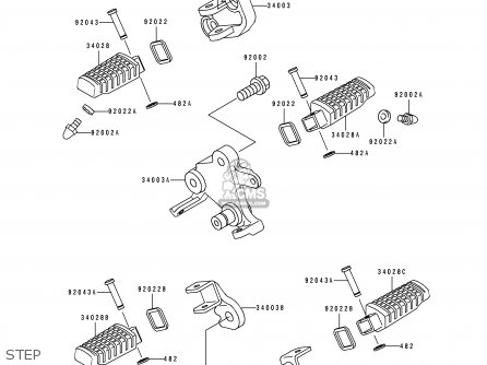 STEP - EX500B5 GPZ500S 1992 EUROPE FR FG GR IT NR SP