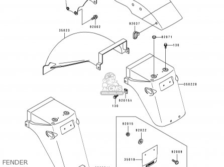 FENDER - EX500B5 GPZ500S 1992 EUROPE FR FG GR IT NR SP