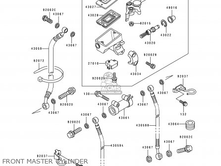 FRONT MASTER CYLINDER - EX500B5 GPZ500S 1992 EUROPE FR FG GR IT NR SP