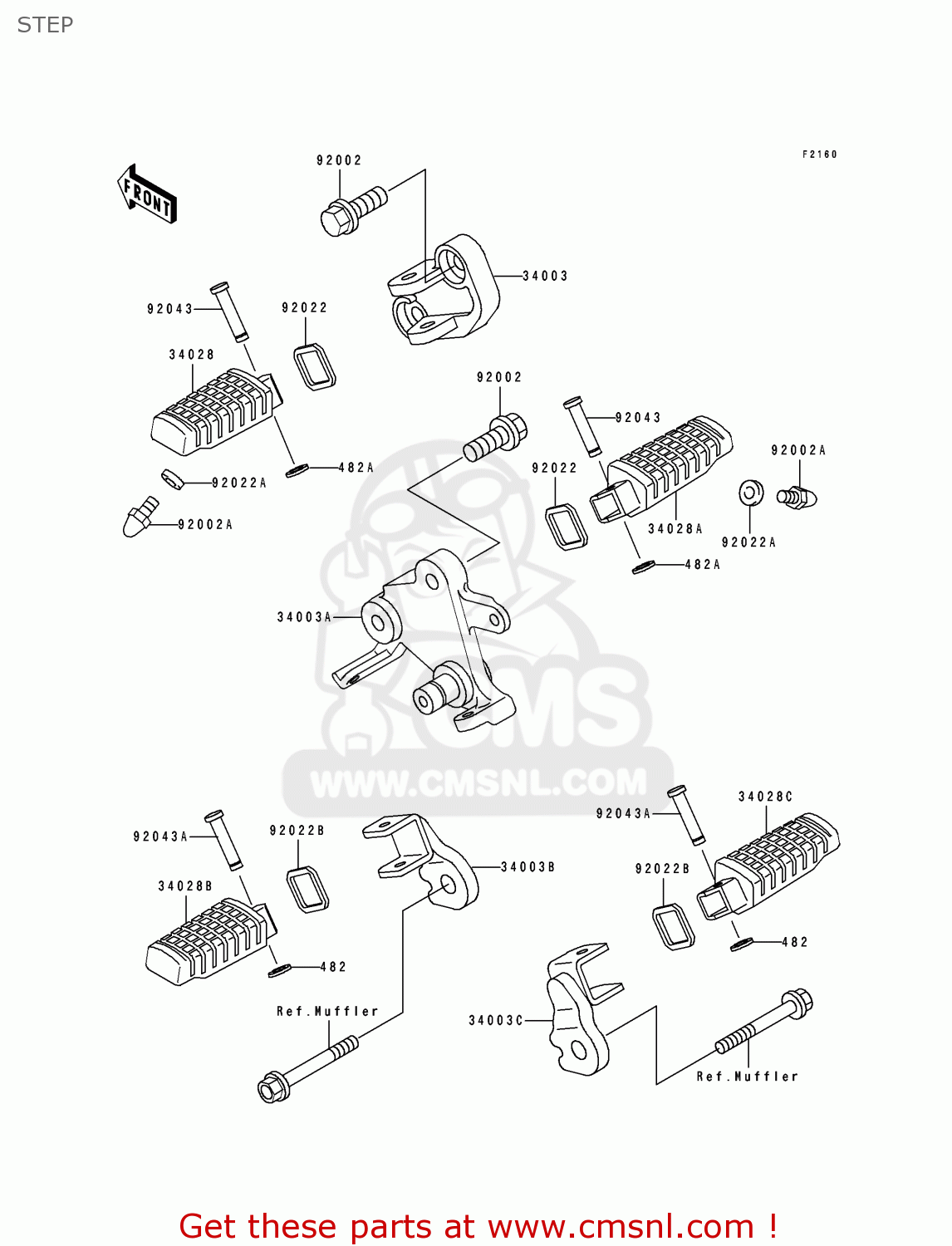 STEP EX500B6 GPZ500S 1993 FRANCE NL FG ST