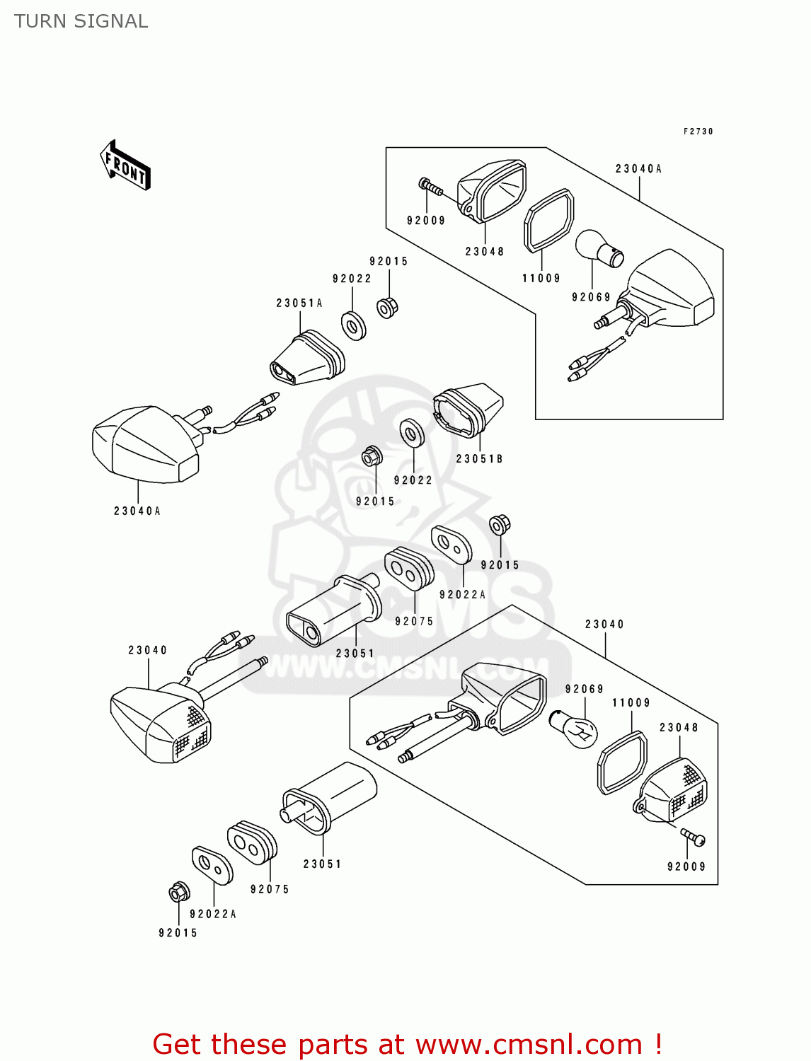 TURN SIGNAL EX500B6 GPZ500S 1993 FRANCE NL FG ST