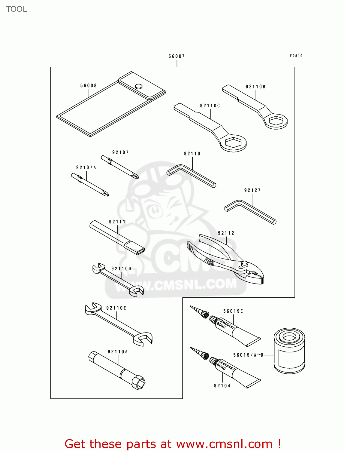 TOOL EX500B6 GPZ500S 1993 FRANCE NL FG ST