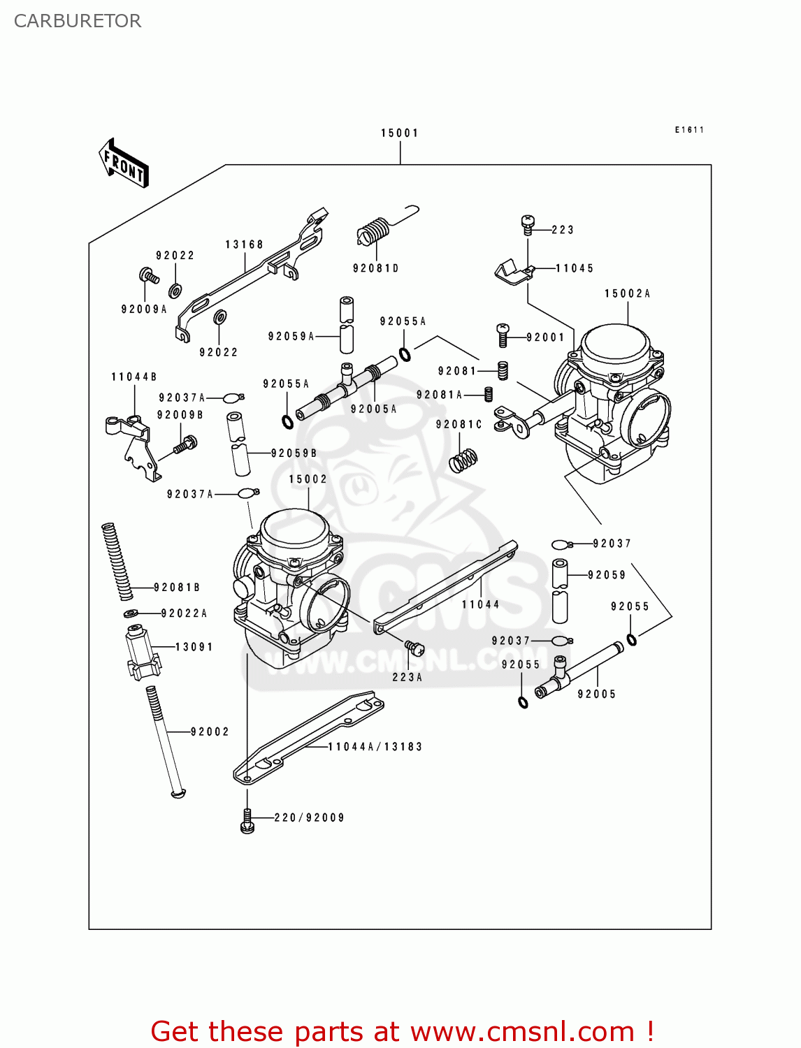 CARBURETOR EX500C1 GPZ500S 1992 AUSTRIA