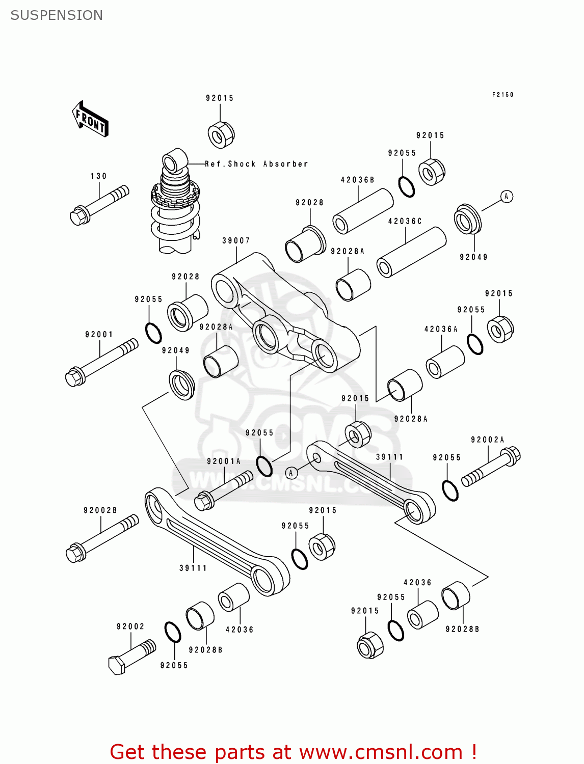 SUSPENSION EX500C1 GPZ500S 1992 AUSTRIA