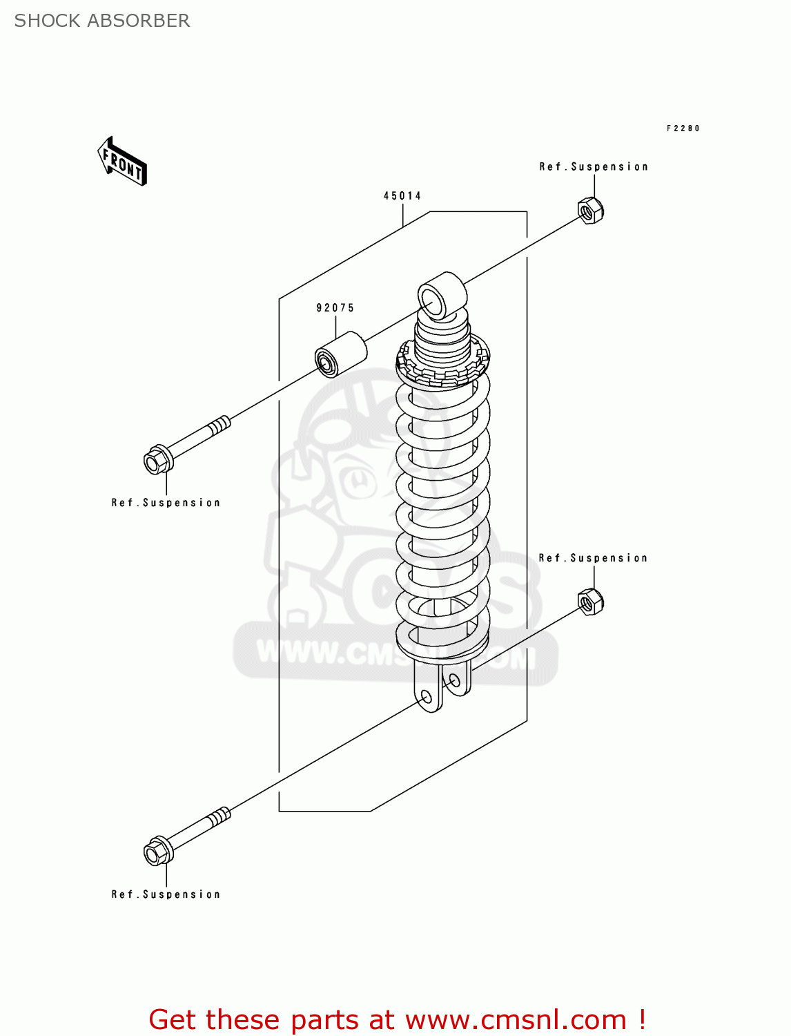 SHOCK ABSORBER EX500C1 GPZ500S 1992 AUSTRIA