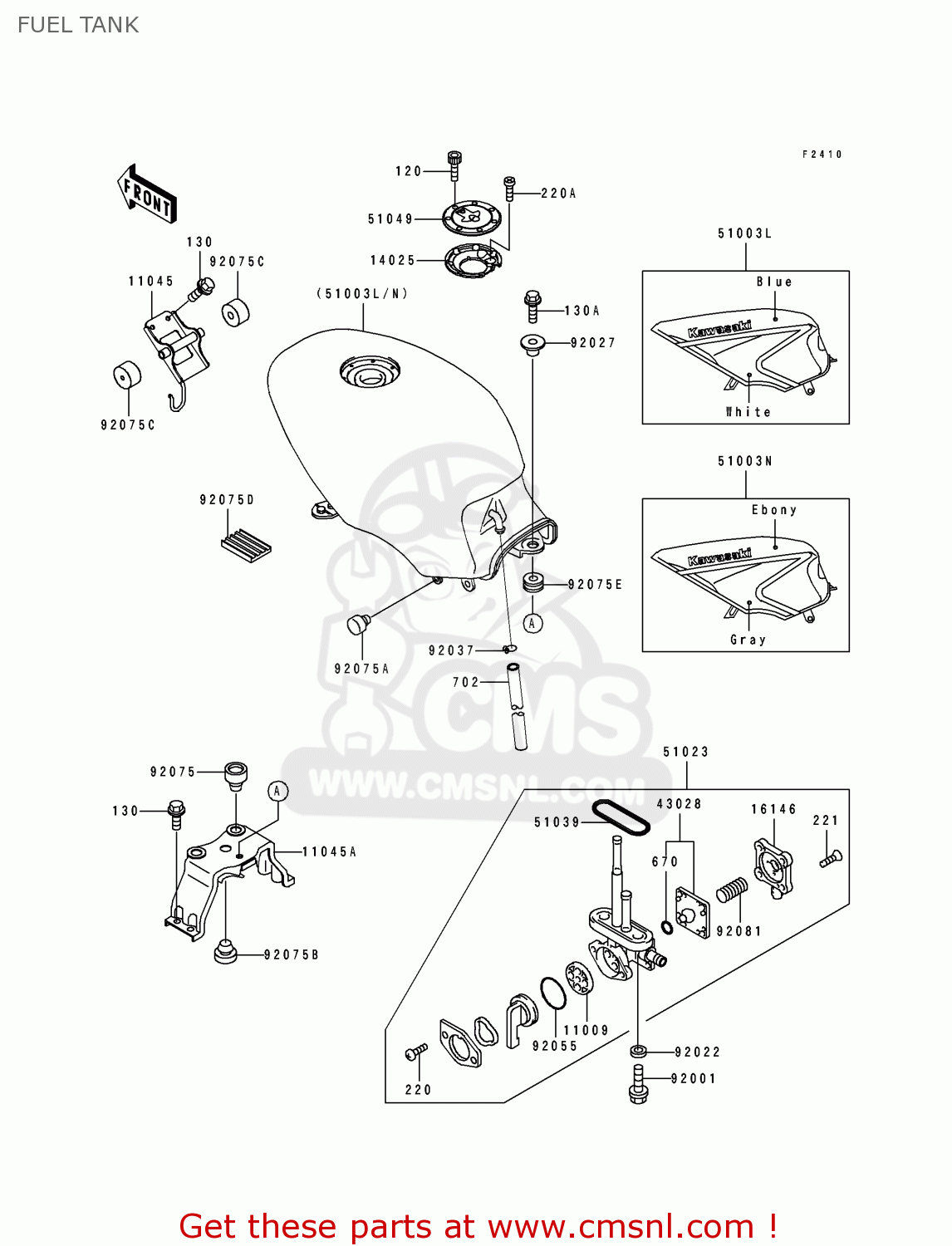 FUEL TANK EX500C1 GPZ500S 1992 AUSTRIA