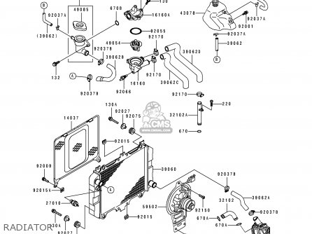 RADIATOR - EX500C1 GPZ500S 1992 AUSTRIA