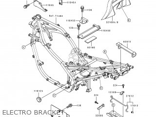 ELECTRO BRACKET - EX500C1 GPZ500S 1992 AUSTRIA