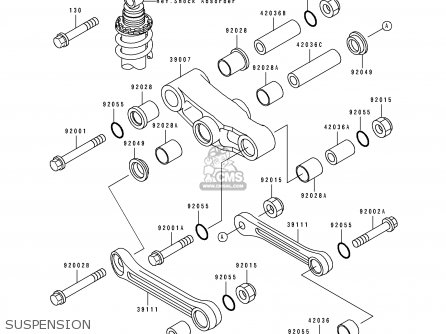 SUSPENSION - EX500C1 GPZ500S 1992 AUSTRIA