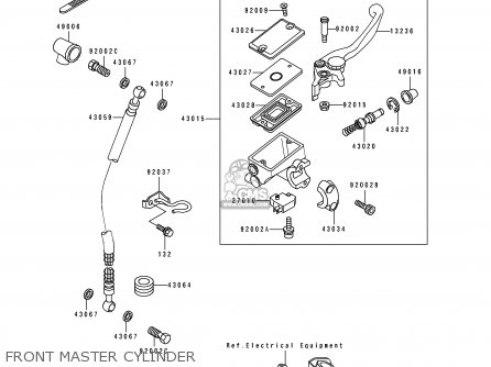 FRONT MASTER CYLINDER - EX500C1 GPZ500S 1992 AUSTRIA