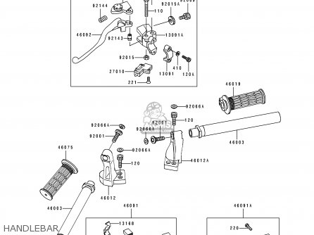 HANDLEBAR - EX500C1 GPZ500S 1992 AUSTRIA