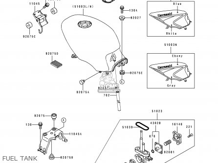 FUEL TANK - EX500C1 GPZ500S 1992 AUSTRIA