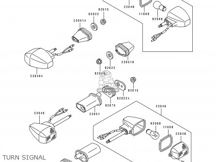 TURN SIGNAL - EX500C1 GPZ500S 1992 AUSTRIA