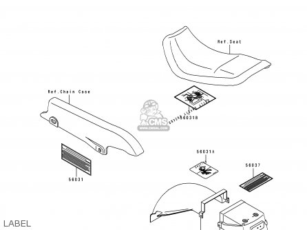 LABEL - EX500C1 GPZ500S 1992 AUSTRIA