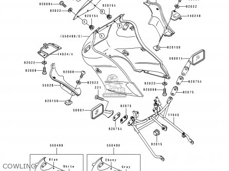 COWLING - EX500C1 GPZ500S 1992 AUSTRIA