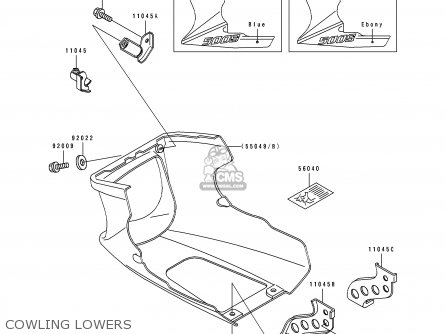 COWLING LOWERS - EX500C1 GPZ500S 1992 AUSTRIA